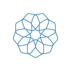 abstract flower logo