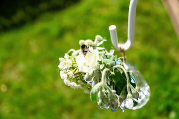 Stunning Wedding Floral Arrangements in Summer, Elegant Romantic Blossoms for a Marriage Ceremony...