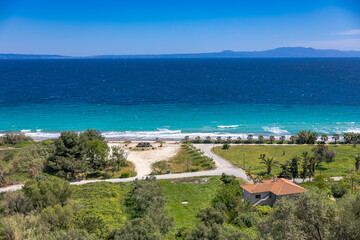 Coastline near Afytos village, Chalkidiki, Greece