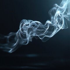 Fototapeta premium Abstract smoke flowing transparent background