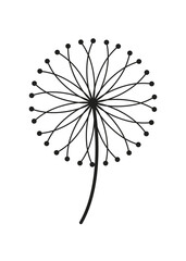 Dandelion Icon Perfect for Various Creative Projects and Designs