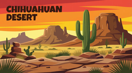 Chihuahuan Desert features rocky ground, desert grasslands, rugged hills, and wide open spaces, representing one of the largest and most ecologically diverse deserts in North America © Evan