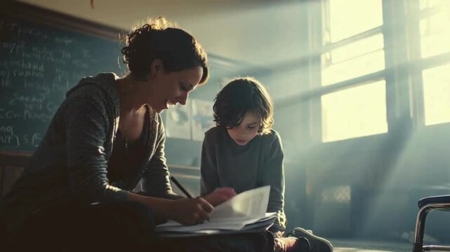 One-on-One Teaching Moment with Student