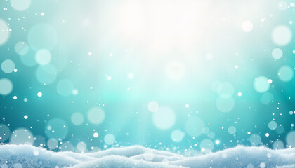 abstract winter landscape with soft snow drifts and gentle bokeh lights creating a tranquil atmosphere for seasonal greetings or festive designs
