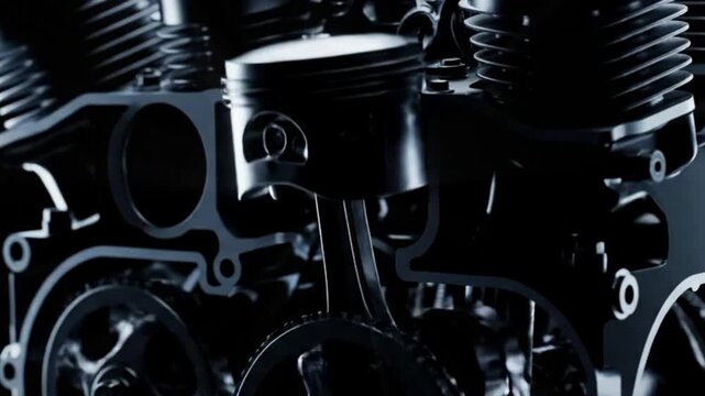 4-Stroke Engine Piston Working Principle Animation