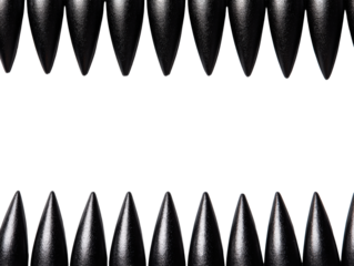 Symmetrical Arrangement of Black Pencils 