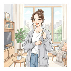 A young woman enjoying a moment of lifestyle.