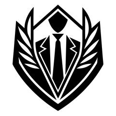 Elite Law Firm Logo with Strong Geometric Design and Modern Concept Vector illustration