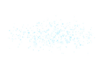 White sparkling powder dust effect isolated. Magical light particles enhance winter themes for posters, invitations, and festive social media graphics.