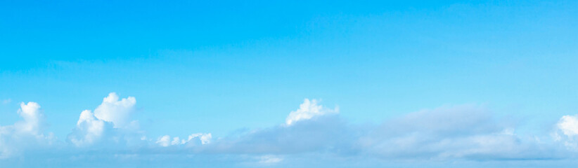 White clouds in blue sky