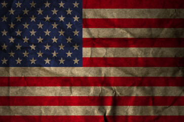 Grunge USA Flag background texture