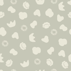 Different abstract geometric figure on gray backgrond. Hand drawn geometric pattern.