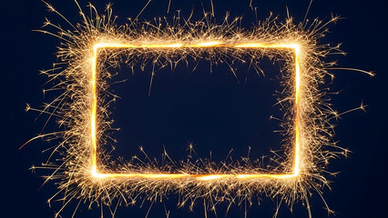 Illuminated sparkler frame