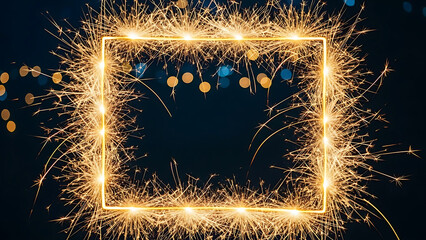 Illuminated sparkler frame