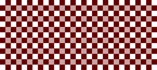 Fototapeta premium Vichy seamless pattern in red color. Gingham fabric texture, checkered background, vintage summer print for textiles, picnic tablecloth, clothing, shirt, plaid design, wrapping paper, fabric.