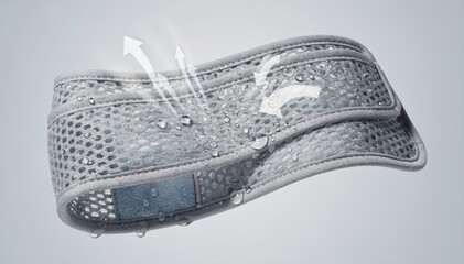 Medium shot of breathable orthopedic sling webbing showcasing airflow and moisturewicking properties for patient comfort during extended wear.