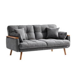 Obraz premium Sofa bed convertible minimal for modern living room isolated on transparent background