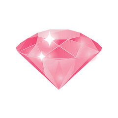 Pink Diamond Gemstone with Sparkle