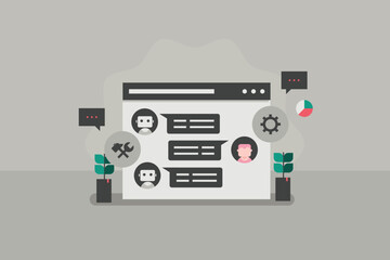 AI chat assistance helping customers resolve technical issue and manage customer care with ease, leading to customer satisfaction.