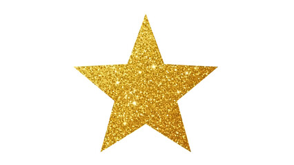 Brilliant Golden Glitter Star Vector Illustration for Holiday Decoration, Festive Events, Achievement, and Success Themes