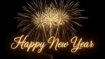 Celebrating the new year with fireworks