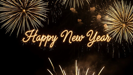 Celebrating the new year with fireworks