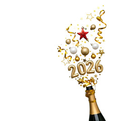 2026 card with champagne