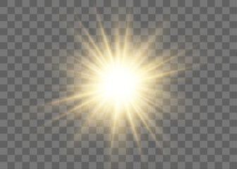 Twinkling stars in gold glow softly with sparkling highlights. Transparent background allows overlay on any design. Perfect for festive, cosmic, or magical themes.