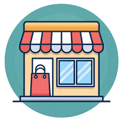 shop window vector illustration