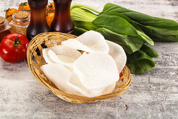 Viietnamese crab chips for snack