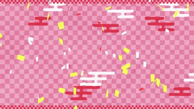 お正月祝いのピンクの背景