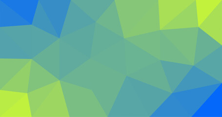 Aqua Yellow Triangles background in Origami style with Low Polygon design