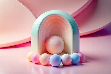 Soft pastel religious greeting background