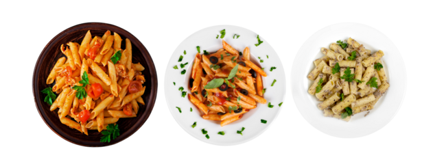 Hd realstic transparent images of italian pasta 