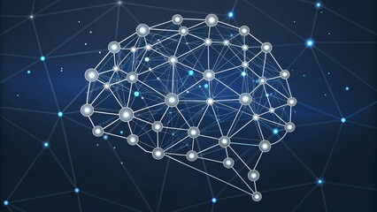 Digital Brain Network Connectivity Artificial Intelligence Neural Links Futuristic Technology Cognitive Computing Data Flow Modern Innovation AI Generated