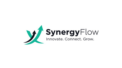 SynergyFlow Logo Design Element Corporate Identity.