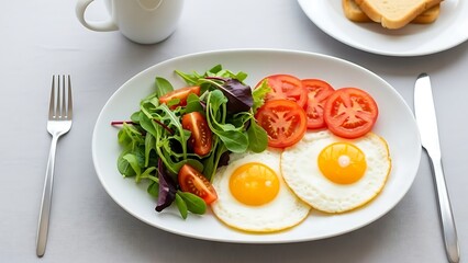 Healthy breakfast ideas with eggs and fresh vegetables for a nutritious morning