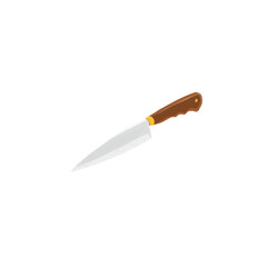 illustration of a chef's knife without background