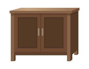 Office cabinet vector icon flat isolated illustration