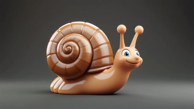 snail on a white background