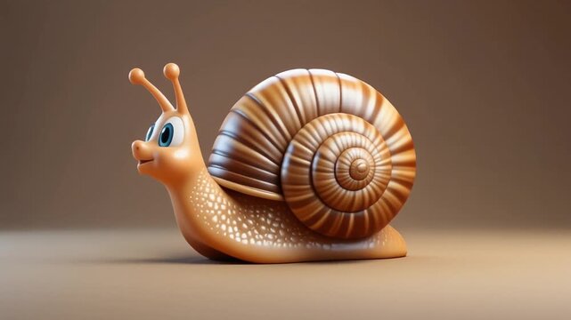 snail on a wooden background