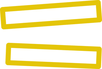 Simple yellow geometric shapes on a black background abstract graphic design