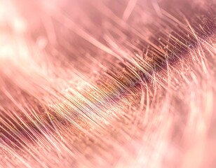 Macro shot of brushed rose gold metal surface for background