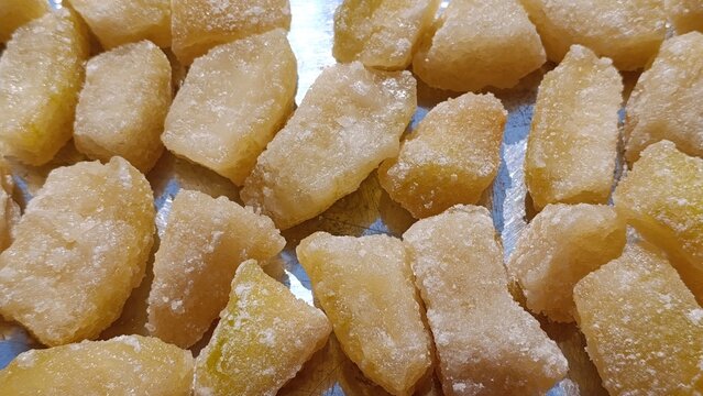 Traditional homemade candied fruit known as Murabba in South Asia