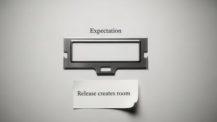 Empty Label Holder with 'Release Creates Room' Message