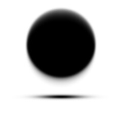 Black circle shadow