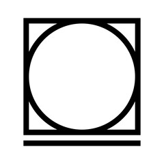 Advanced drying cycle. Square with a circle inside and a single line underlined. Information on the garment label. Marking. Warning symbol.