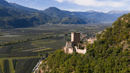 Castel Maultasch Neuhaus Castle Ruin Aerial