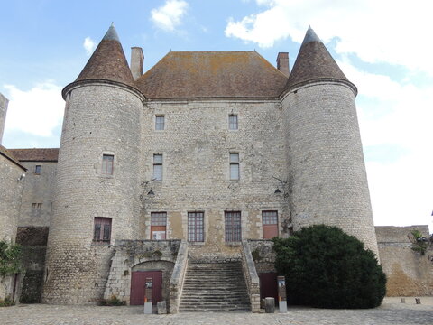 Old castle in Nemours - France