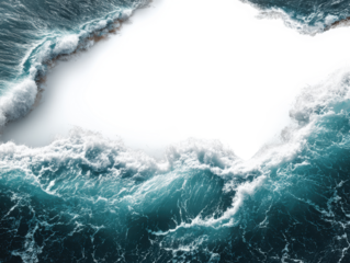 Ocean Waves Forming Pattern 